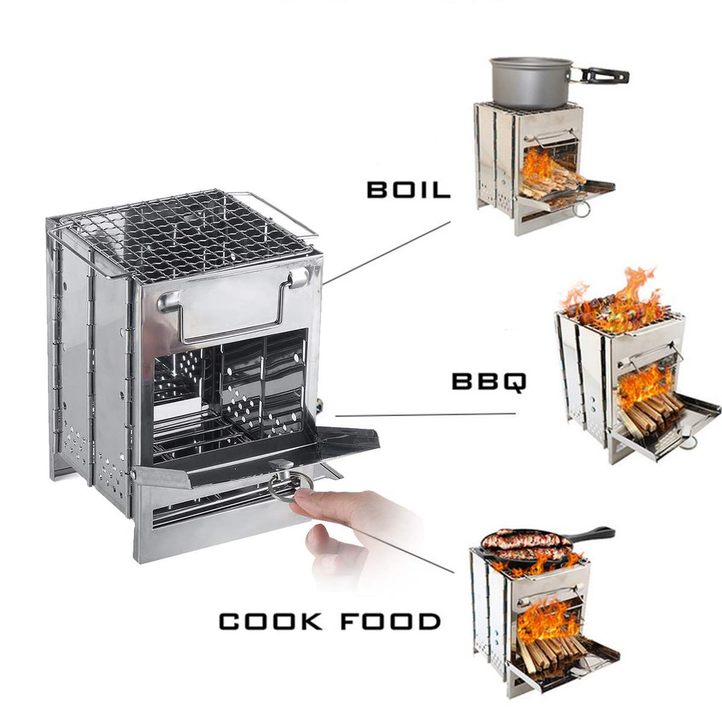 Adjustable Lightweight Camping Wood Stove
